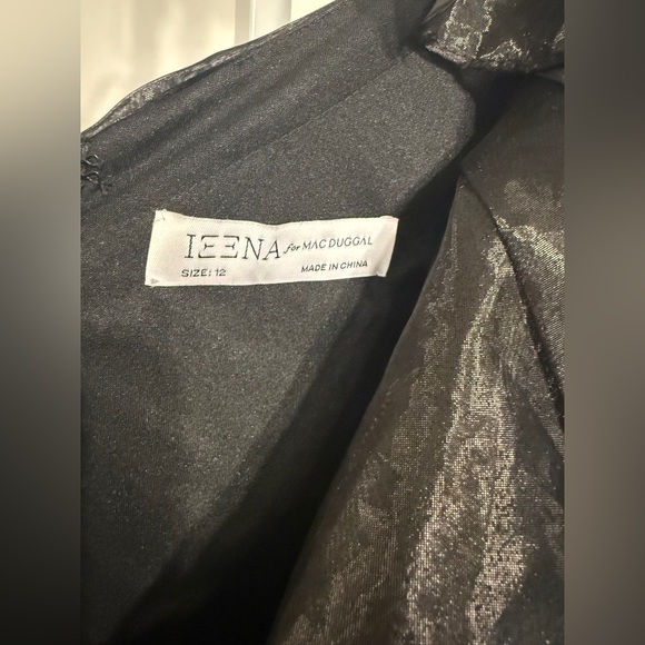 💃🏽IEENA for MAC DUGGAL One Shoulder Ruffle Evening Gown. Color: Black. Size: 12 - Picture 5 of 9